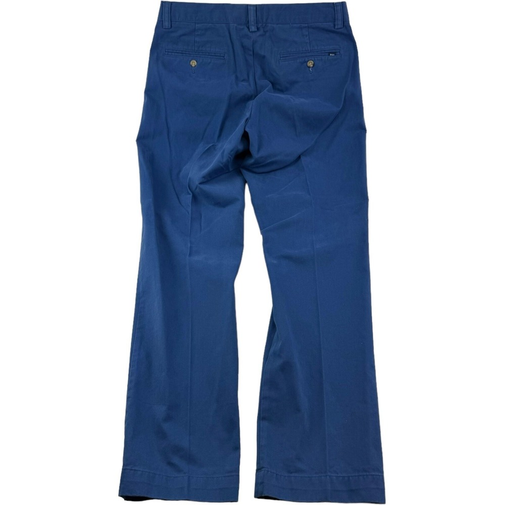 Polo Ralph Lauren Vibrant Blue Slim Fit Cotton Chino Pants Mens Size 32X32 - Picture 2 of 7